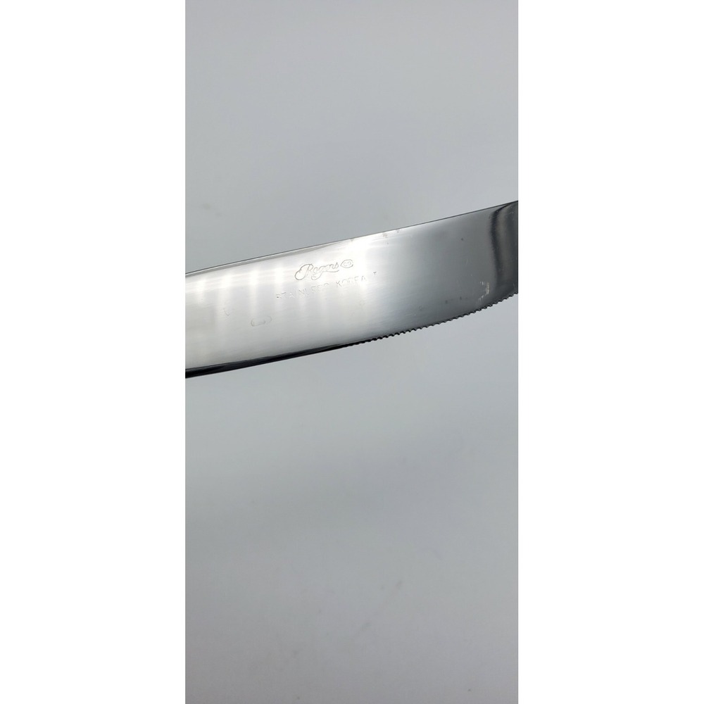 Rogers Co Stanley Roberts Kings Berry Pattern Stainles Dinner Knife Butter Korea - Picture 6 of 6